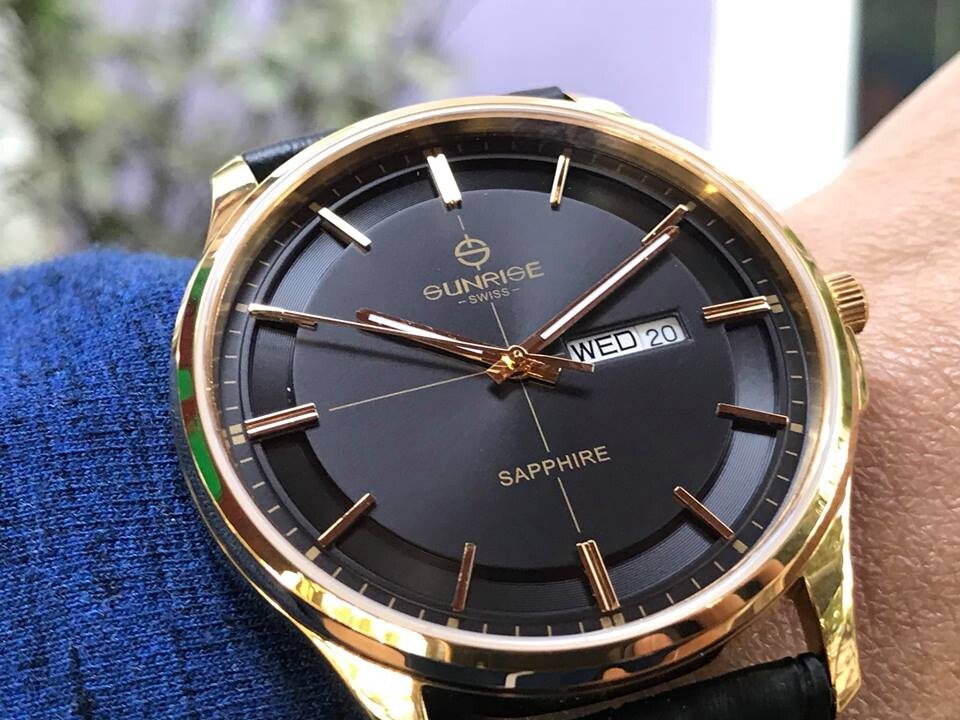 SUNRISE 1143PB | ĐỒNG HỒ NAM DÂY DA