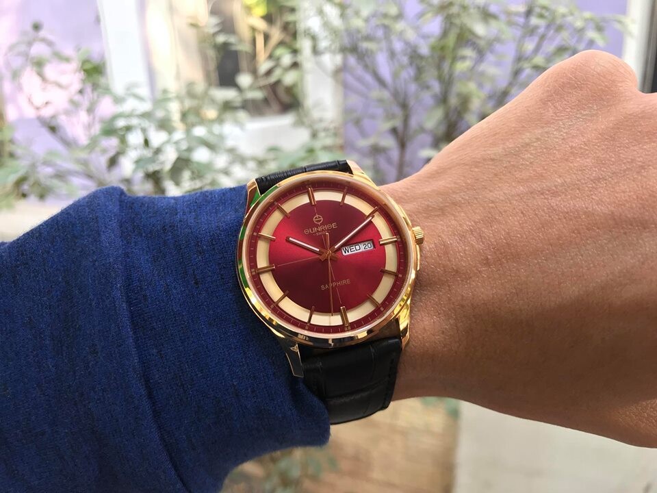 SUNRISE 1143PB | ĐỒNG HỒ NAM DÂY DA