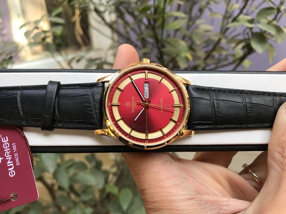 SUNRISE 1143PB | ĐỒNG HỒ NAM DÂY DA