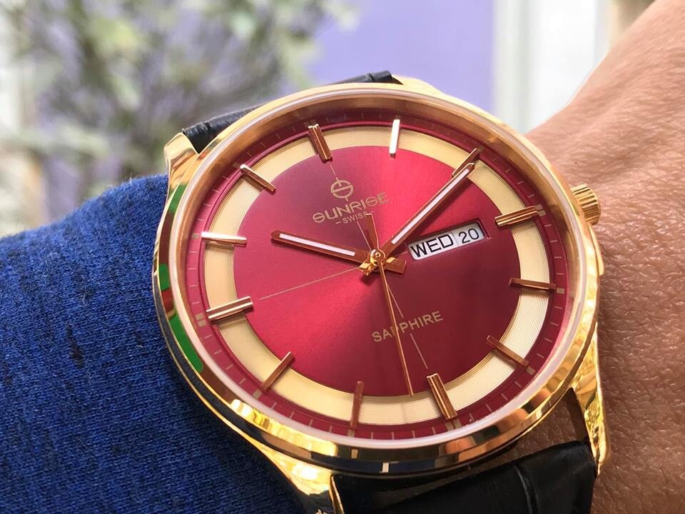 SUNRISE 1143PB | ĐỒNG HỒ NAM DÂY DA
