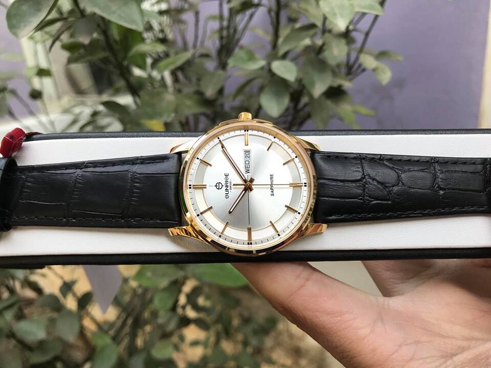SUNRISE 1143PB | ĐỒNG HỒ NAM DÂY DA