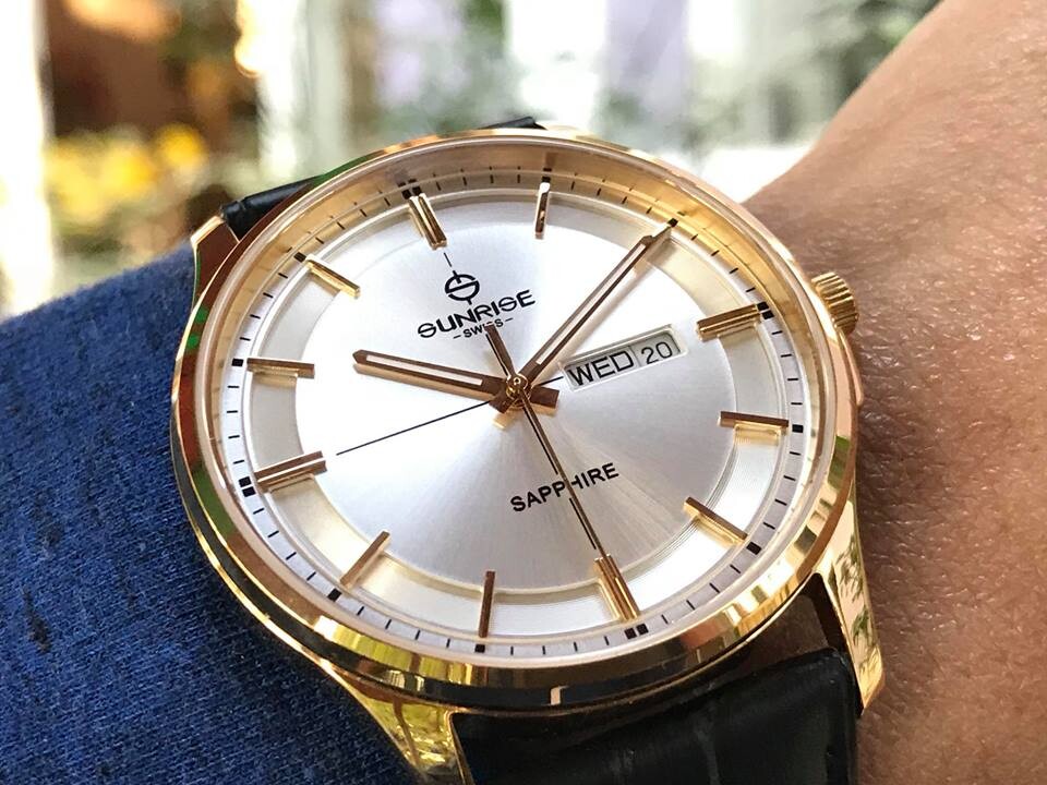 SUNRISE 1143PB | ĐỒNG HỒ NAM DÂY DA