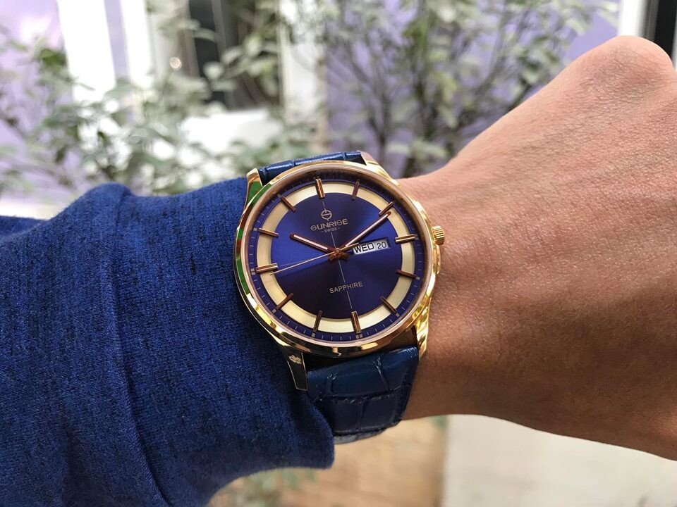 SUNRISE 1143PB | ĐỒNG HỒ NAM DÂY DA