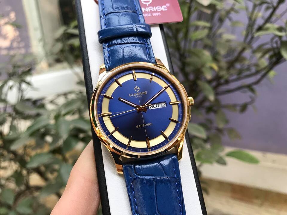 SUNRISE 1143PB | ĐỒNG HỒ NAM DÂY DA