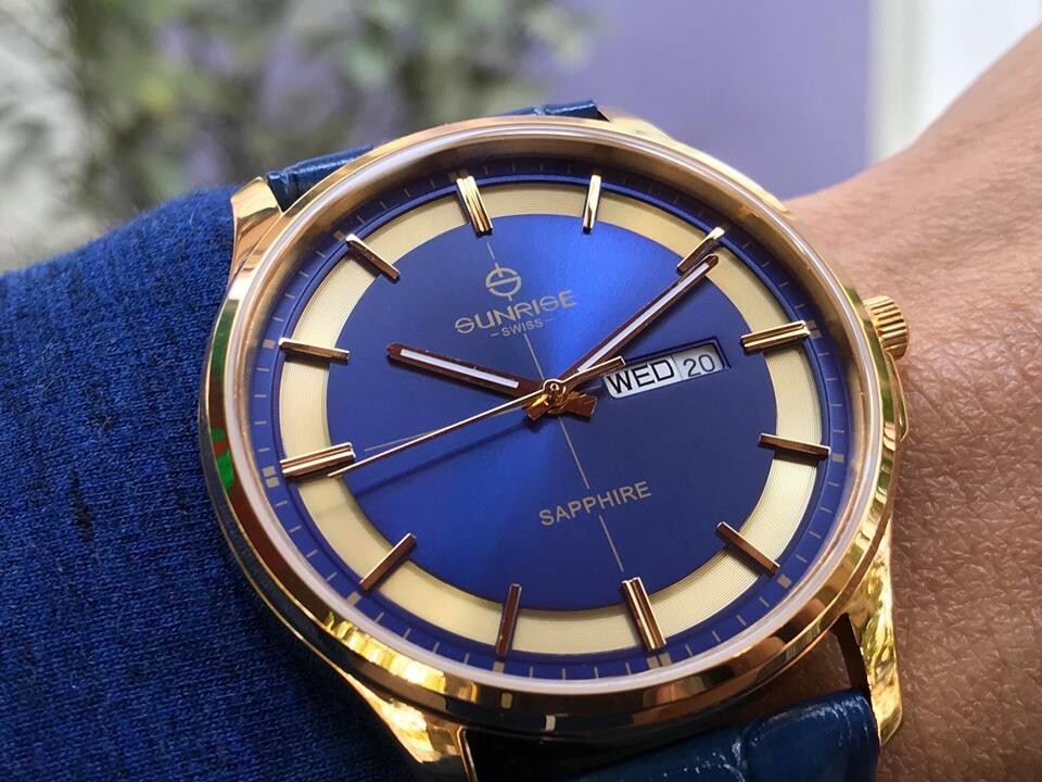 SUNRISE 1143PB | ĐỒNG HỒ NAM DÂY DA