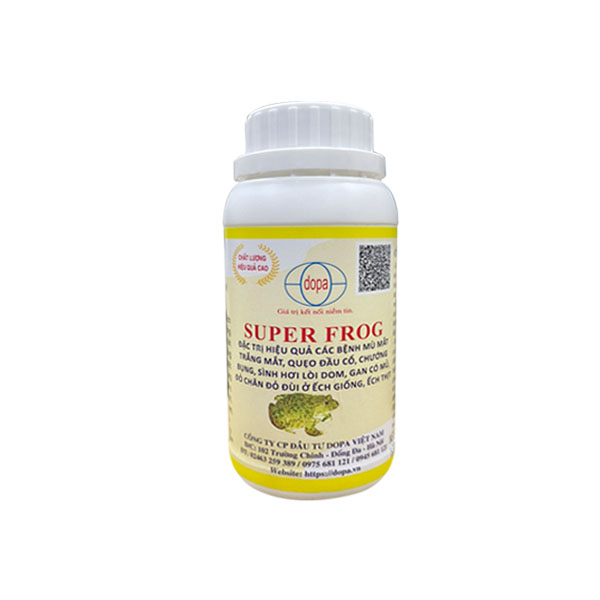 SUPER FROG THUỐC PHÒNG TRỊ CÁC BỆNH THƯỜNG GẶP TRÊN ẾCH, CÁ VÀ THỦY SẢN