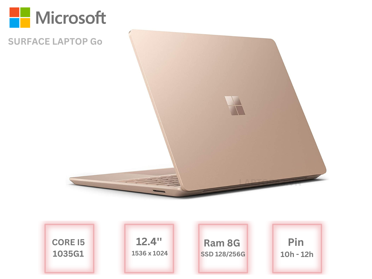 Surface LapTop Go Core i5 1035G1 Ram 8G SSD 128G Màn 12.4” Full box Chỉ Còn : 12.500.000đ