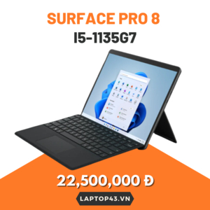 Surface Pro 8 i5-1135G7 - RAM 8GB - SSD 128GB - Màn hình 13'' 2K New Seal. Touch