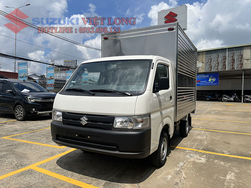 Hình ảnh phần đầu xe tải Suzuki Pro thùng kín inox