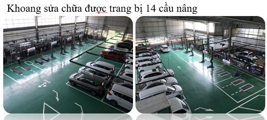 Xưởng dịch vụ sửa chữa của Showroom ô tô Suzuki Việt Long