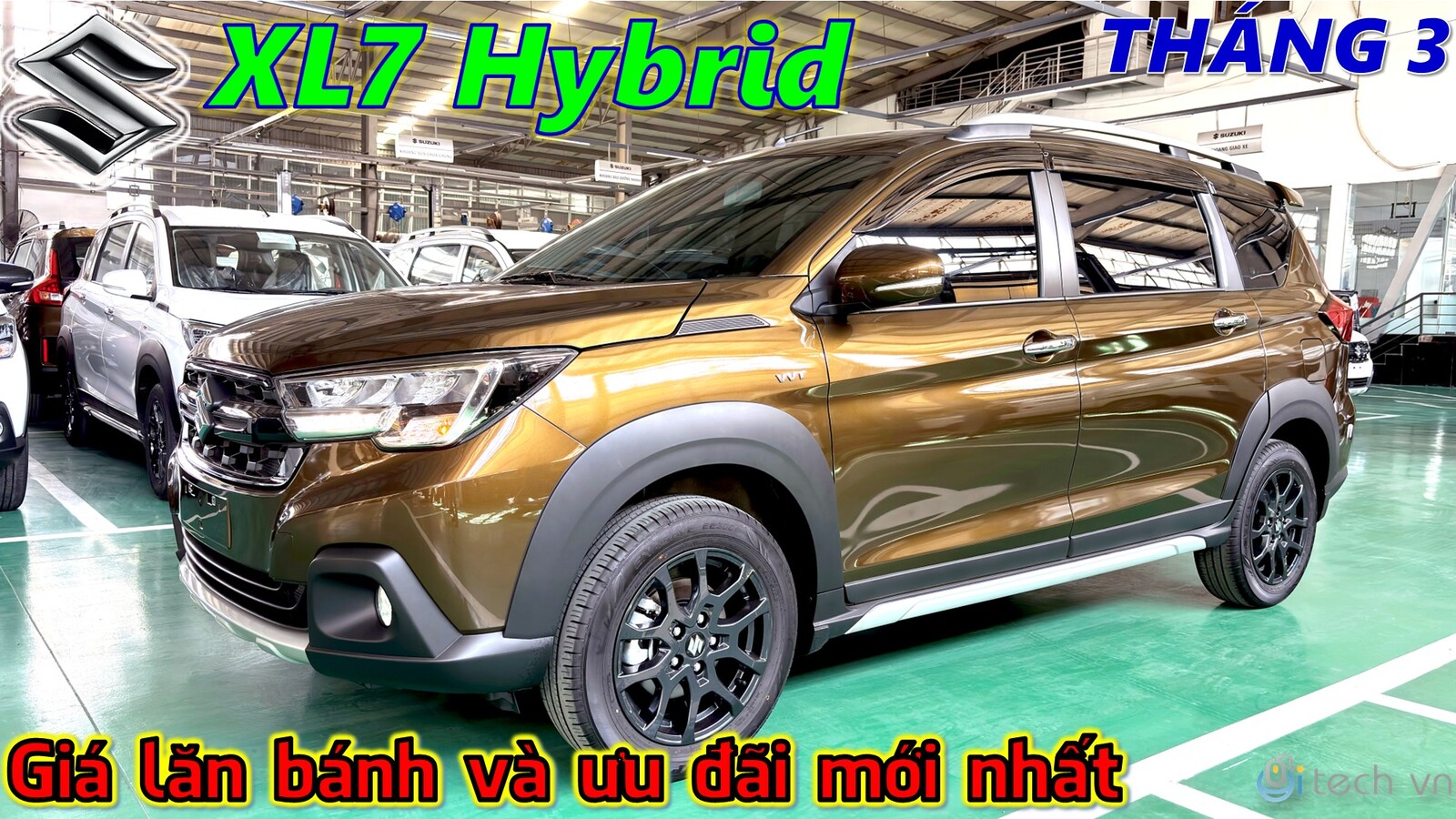 Suzuki XL7 Hybrid 2025 Màu xanh rêu quân đội | Nâu Khaki - Giá Lăn Bánh mới nhất Tháng 3, Đánh Giá Chi Tiết | Suzuki Việt Long