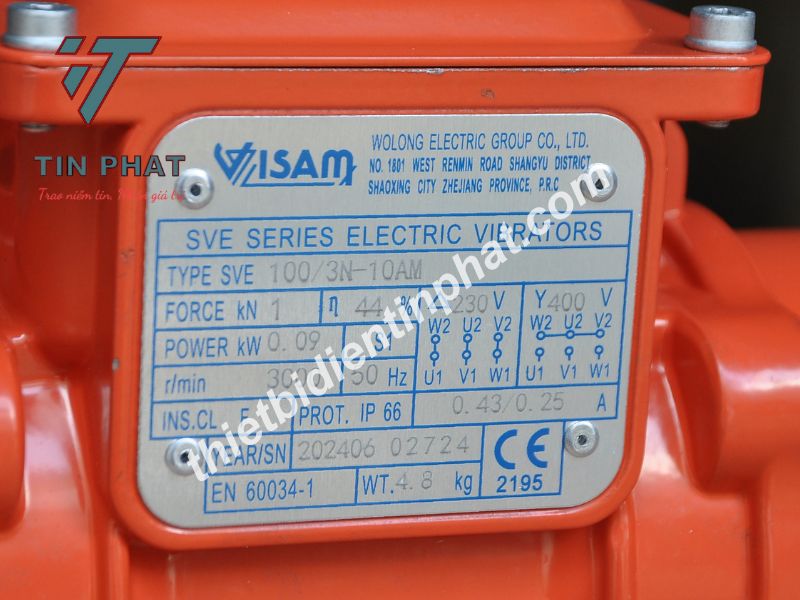 ĐỘNG CƠ RUNG VISAM SVE100/3E-10AM 0.09kW