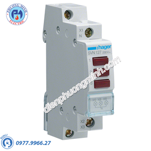 Timer 24h Hager - Model SVN127 dòng Push Button