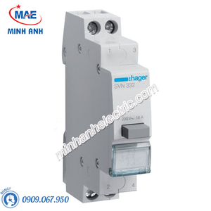 Timer 24h Hager - Model SVN332 dòng Push Button