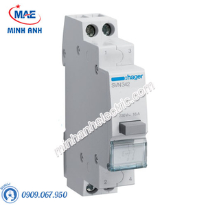 Timer 24h Hager - Model SVN342 dòng Push Button