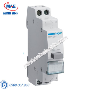 Timer 24h Hager - Model SVN351 dòng Push Button