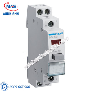 Timer 24h Hager - Model SVN432 dòng Push Button