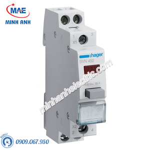 Timer 24h Hager - Model SVN452 dòng Push Button