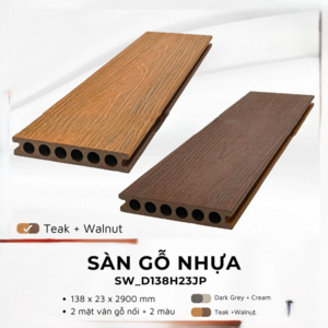 Sàn gỗ ngoài trời SW-2LD138H23 - 2 lớp sang trọng