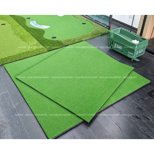 Thảm Swing Golf kích thước 120x120cm Tặng Kèm 2 Tee, Thảm Phát Bóng Golf 2D