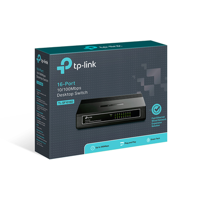 Thiết bị chia mạng Switch 16 Port TP-Link TL-SF1016D 10/100