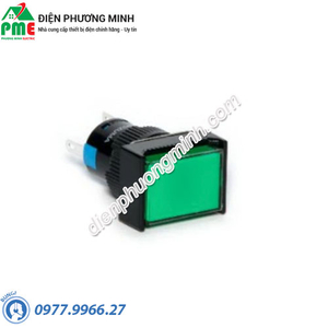 Đèn báo hiển thị loại chữ nhật màu xanh lá Shizuma 24VDC