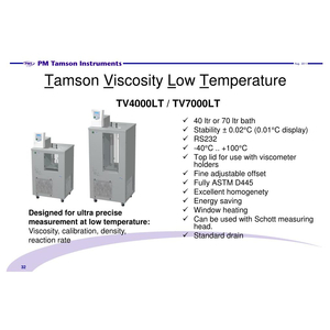 THIẾT BỊ ĐO ĐỘ NHỚT ÂM SÂU TAMSON ( LOW TEMPERATURE VISIBILITY BATH )
