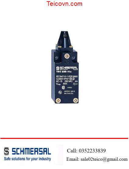 T.C 235 series - 4-pole switch T.C 235 series - Công tắc 4 cực Sê-ri T.C 235 - SCHMERSAL Việt Nam