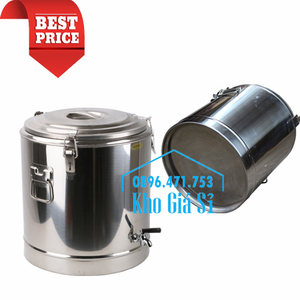 Thùng inox giữ nhiệt 20 lít có vòi đựng nước sôi