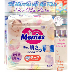 Tã Merries NB76 miếng