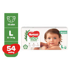 Tã huggies natural dán L