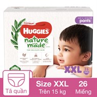 Tã huggies natural quần xxl