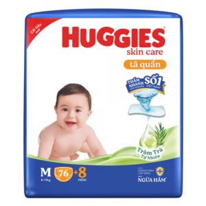 Tã quần huggies skin care M