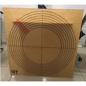 TẤM MICA ĐO ĐỘ XÒE BÊ TÔNG KT 900X900MM