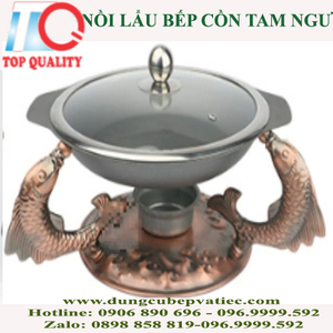 Nồi Lẩu Bếp Cồn Tam Ngư D255xH45mm  Vẻ Đẹp Truyền Thống Trong Bếp Hiện Đại