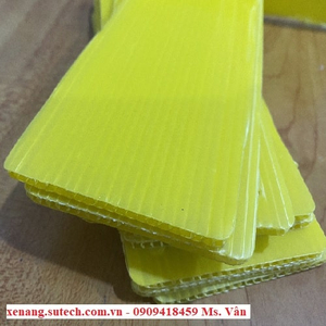 Tấm nhựa pp danpla 4mm màu vàng