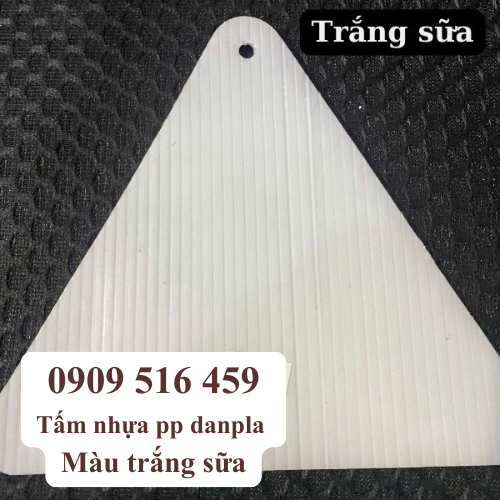 Tấm nhựa pp danpla màu trắng sữa