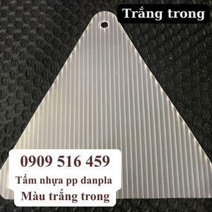 Tấm nhựa pp danpla màu trắng trong