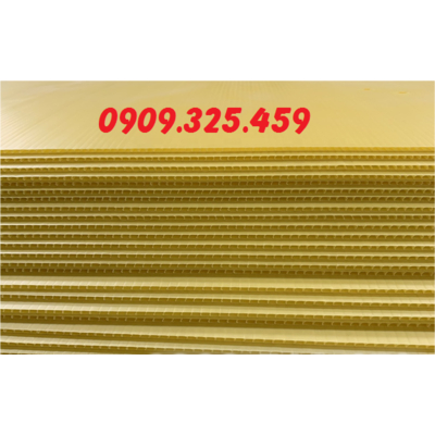 TẤM NHỰA PP DANPLA 4MM MÀU VÀNG