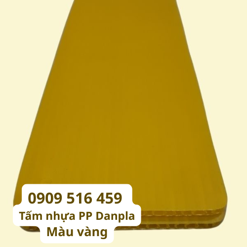 Tấm nhựa pp màu vàng