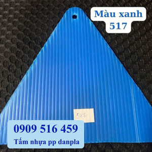 Tấm nhựa pp màu xanh dương 517