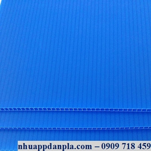 Tấm nhựa pp màu xanh dương