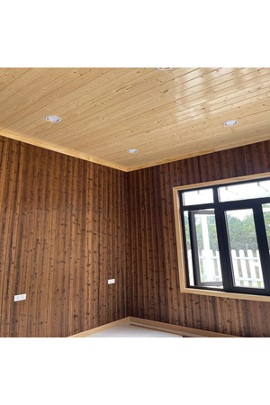 Tấm ốp gỗ thông biến tính bề mặt khò vân đen HPO-GT05 BDO