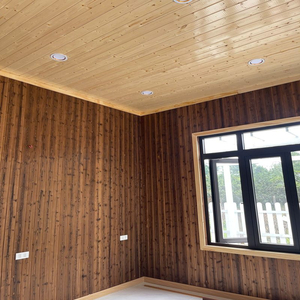 Tấm ốp gỗ thông biến tính bề mặt khò vân đen GT05-BD
