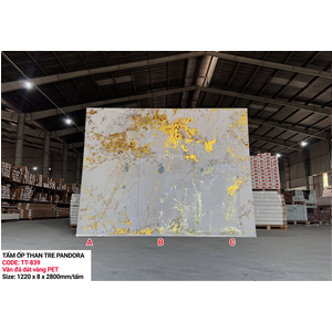 Tấm ốp sợi than tre  Parado dát vàng- VÂN ĐÁ PET TT839