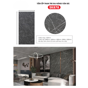 Tấm ốp sợi than tre SK VÂN ĐÁ 5mm- 8mm TẠI HCM