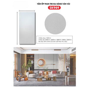 Tấm ốp sợi than tre SK VÂN VẢI 5mm- 8mm TẠI HCM