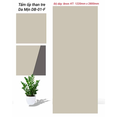 TẤM ỐP THAN TRE DA MỊN 8MM HV-DB-01F.HN TẠI HÀ NỘI