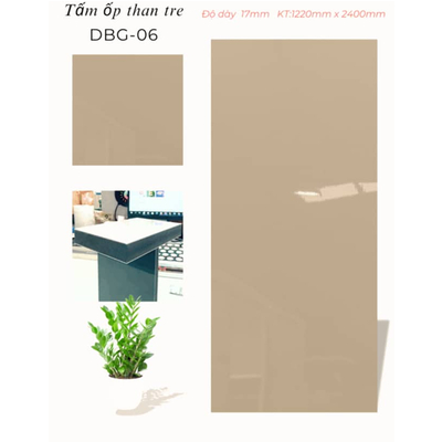 TẤM ỐP THAN TRE PHỦ PET 17MM HV-DBG-006.HN TẠI HÀ NỘI
