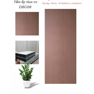 TẤM ỐP THAN TRE PHỦ PET 17MM HV-DBG-008.HN TẠI HÀ NỘI